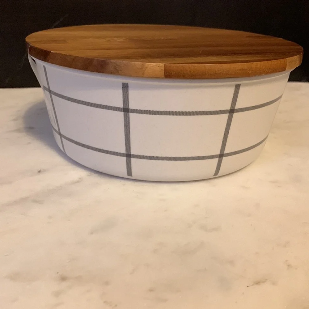 Hearth & Hand Bamboo Melamine Storage Bowl - Picture 7 of 12